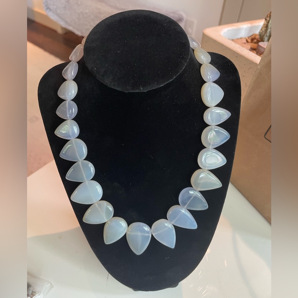 Blue gemstone necklace